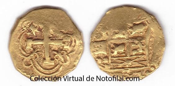 Felipe V — Doblón de 2 Escudos, Santa Fe de