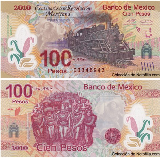 Billetes del Banco de México: 20, 50 y 100 pesos