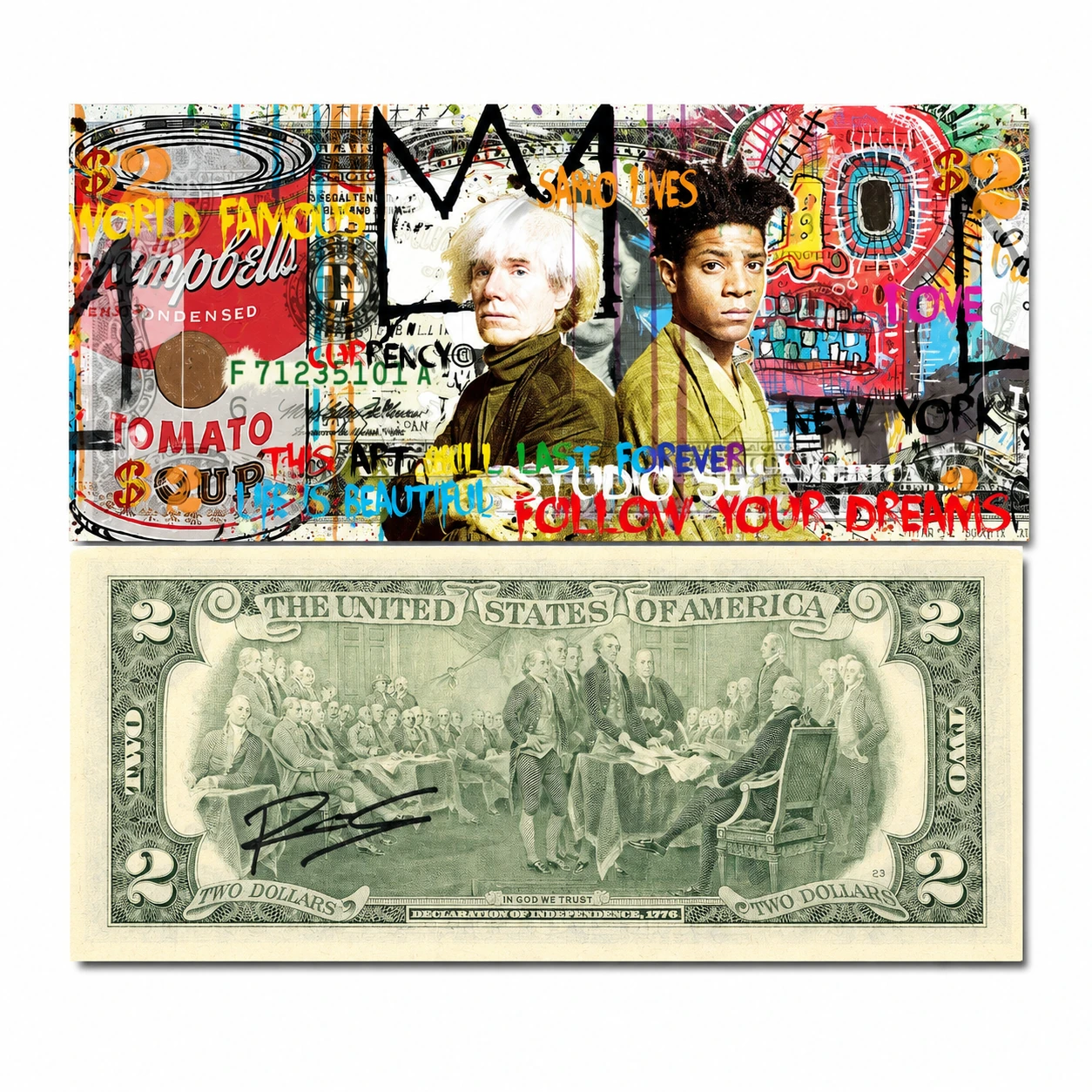 Warhol Basquiat — Rency Art $2